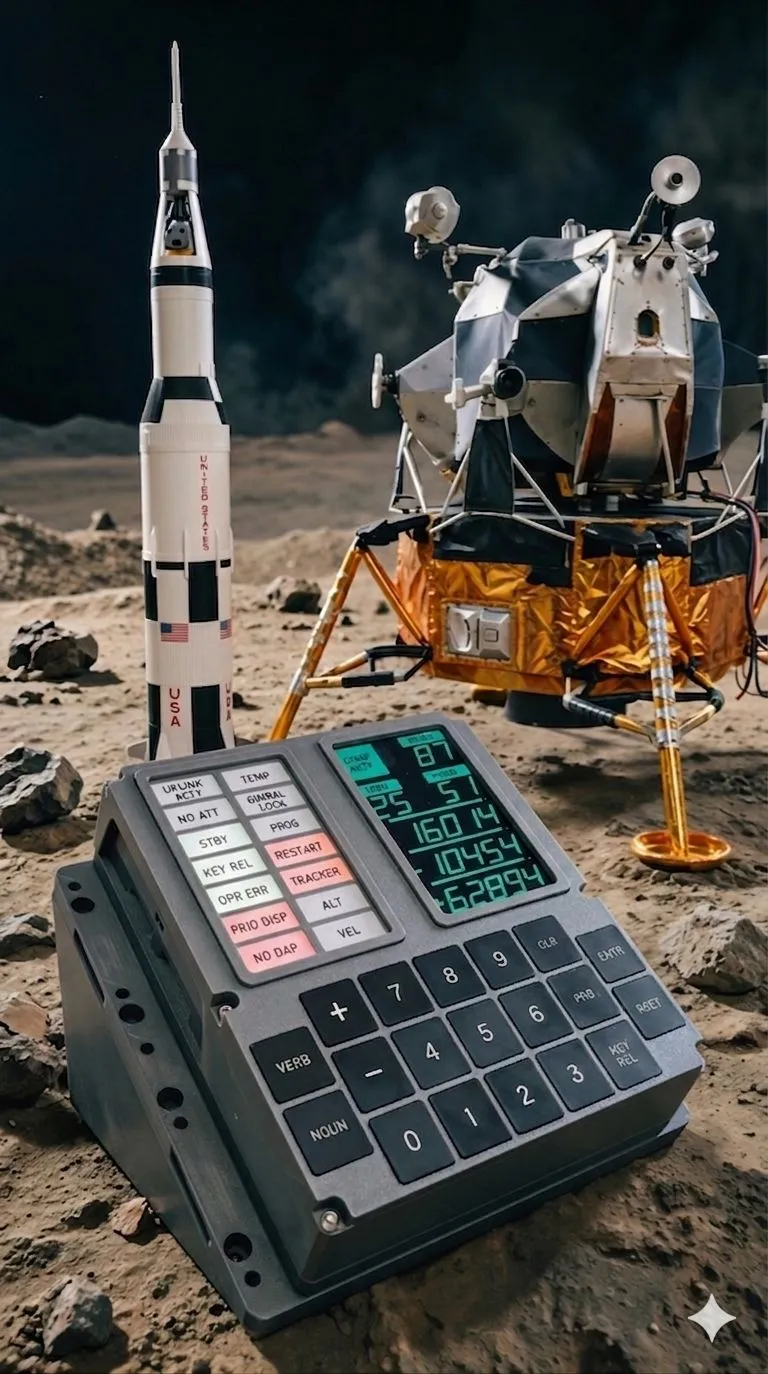 DSKY on lunar surface